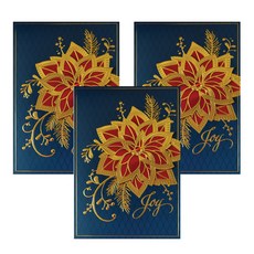 Hallmark 聖誕卡 XPX1675, 3個, 混合色