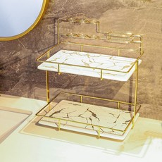 Matsurisen化妝品收納盒陶瓷白金, 1個