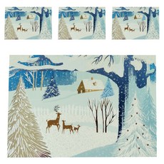 Hallmark 聖誕卡片 XPX1292, 4個, 混合顏色