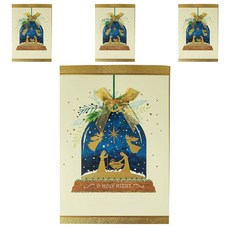 Hallmark 聖誕卡片 XPX1635, 4個, 混色