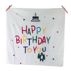 Alida 生日掛布 布質海報, 點點熊