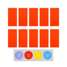 STUDIO EIGHT 彩色背部40p +點標籤4p套組, 珊瑚, 1套