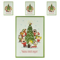 Hallmark 聖誕卡 XPX1155, 4個, 混合顏色