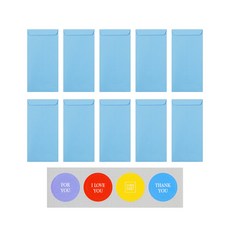 STUDIO EIGHT 彩色背部40p +點標籤4p套組, 藍色, 1套