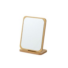 Amuse House 簡約木質直立式桌鏡 18 x 12.7 cm, 單一顏色