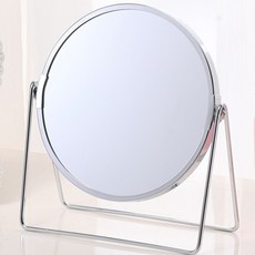 어뮤즈하우스 뷰티 원형 탁상거울, SILVERY