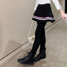 Crystal House女童款校園風格刷毛牛仔褲 P132