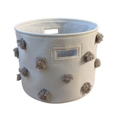 Isabel Home大型布質洗衣籃 小型, 灰色, 1個