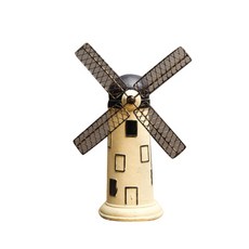 Juang Objet 風車存錢筒01 G177 荷蘭風車 9.5 x 26 cm, 1個, 乳白色