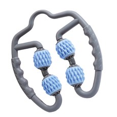 小腿大腿腿部手臂按摩滾輪, 1個, 藍灰色 (BE_01_03)