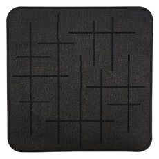 ABLE 電磁爐保護玻璃纖維矽膠方形保護墊 S 200mm, 黑色, 1個