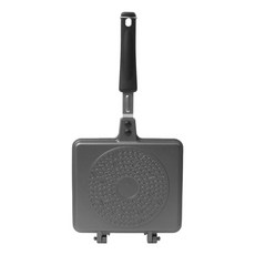 EBRO 電磁爐適用方形鈦合金不沾鬆餅烤盤, 17.5 x 17 厘米, 1個