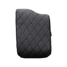 CHAPANG SS布料 絎縫 Palisade 中央扶手靠墊, 黑色, 1個