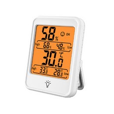 STORYLINK 數字溫濕度計 SKP-TM-TL, 白色, 1個