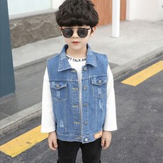 ZAIHAN 孩童牛仔背心 2137