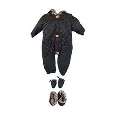 신생아 북유럽풍 누빔 발싸개 방한우주복