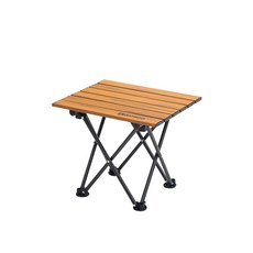 DANIGO 露營輕便木紋折疊蛋捲桌+專用收納袋, 混色