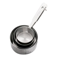 스텐 베이킹 05 손잡이 계량스푼 4종 세트, 1세트