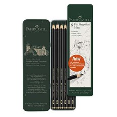 FABER-CASTELL 輝柏 啞光石墨鉛筆 黑色 6入, 1組
