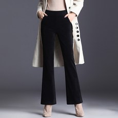 아뗄릭 여성용 코듀로이 가을겨울 하이웨스트 9부 배기 팬츠 00497