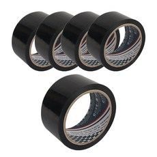 Woolim 封箱膠帶, 5個, 黑色