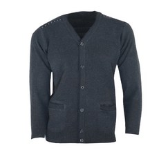 Ferra US 男士細繩 V 領針織開襟衫 CORV7018R9