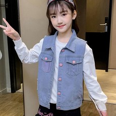 ZAIHAN 女童牛仔背心 2136