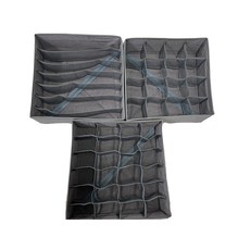 All High內衣收納盒 3種組 11 灰色 3件, 1套