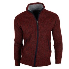 FERRA US 男士刷毛翻領針織拉鍊開襟衫 COPT6015R7