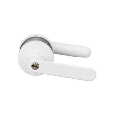 Illuzen 房門 浴室 木門用 把手 更換 門 鑰匙型 白色 ANGE-950GR, 1個