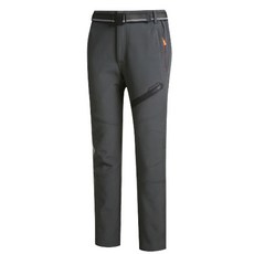 男士冬季素色柔軟彈性透氣防水防風速乾運動登山戶外長褲