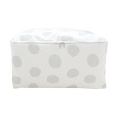 healing care 防潮棉質棉被收納袋, 04 灰色大點 大, 1個