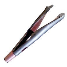 비비르뷰티 온도조절 트위스트 멀티컬 매직기 스트레이트너, WMC-236, 핑크그레이