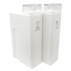 Ju and Ji 洗衣精補充裝分裝瓶 1L, 白色, 2個