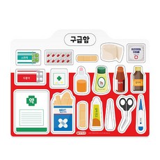자석나라 역할놀이 자석 구급함, 혼합색상, 역할놀이 자석 (구급함) 모형 완구