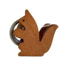 Riehel 膠帶松鼠分配器支架 6 x 5cm, 棕色, 1個