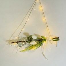 木質仿真鬱金香掛飾, 奶油