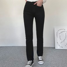 Planday 女款彈力修身直筒棉褲