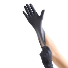 乳膠手套 L號 C0002_3 100入, 1個, 黑色