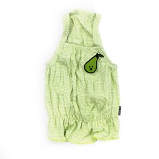 블랭크도그 강아지 과수원와펜 나시 원피스, GREEN, 1개