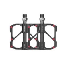 PROMEND MTB自行車輕巧寬CNC鋁碳和平巡邏墊踏板MTB類型, 2個, 黑色