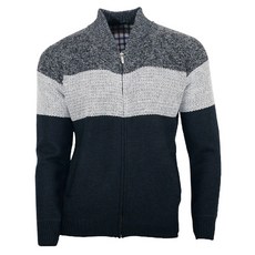FERRA US 男士刷毛撞色針織拉鍊開襟衫 COPT6014R8