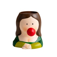 李氏商店 創意居家裝飾筆筒, 1個, 蒙娜麗莎