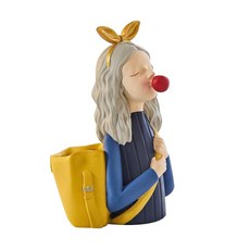 李氏商店 創意泡泡女孩書桌筆筒, 7號, 1個