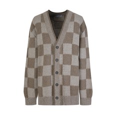 Liberclassy 男士棋盤格圖案超大開衫 LHW51711