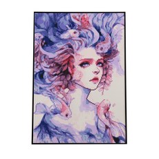 Play about 帆布類型DIY珠寶十字架40 x 50厘米, 海仙子 (HY159)