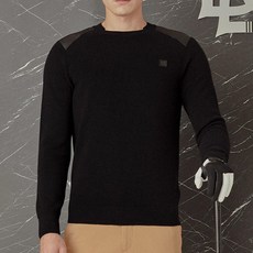 DAKS 男士皮革拼色圓領針織上衣 DGSW1D750