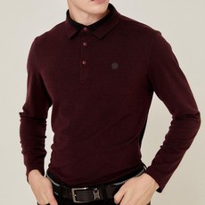 DAKS 男款斜紋路長袖POLO衫 DGTS1D951