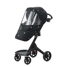 MomNest 防風豪華推車罩 S號, 黑色(皇冠款), 1入