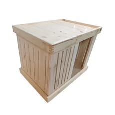 비치노아 반려동물 하우스 협탁 중형, 원목, 1개